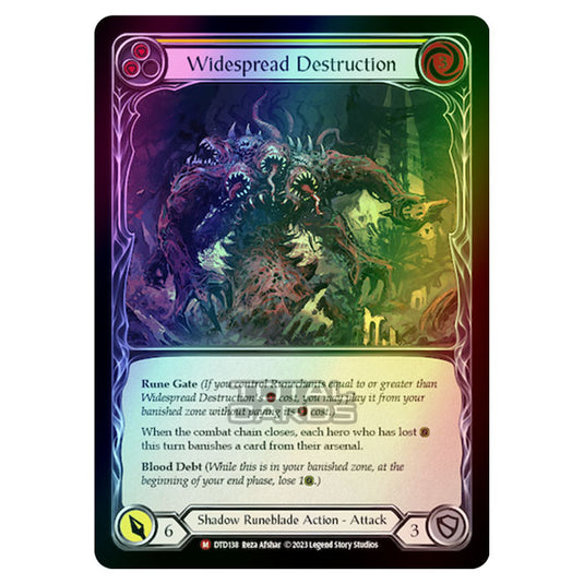 Flesh & Blood - Dusk Till Dawn - Widespread Destruction (Rainbow Foil) - DTD138