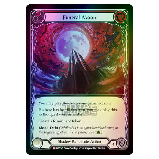 Flesh & Blood - Dusk Till Dawn - Funeral Moon (Rainbow Foil) - DTD140