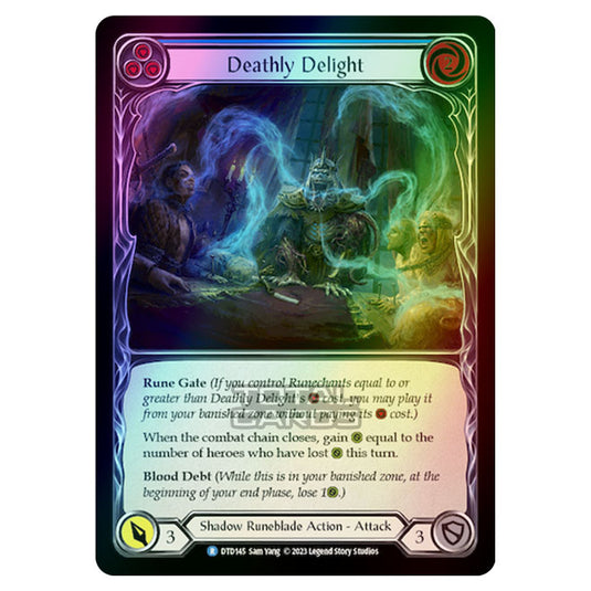 Flesh & Blood - Dusk Till Dawn - Deathly Delight (Blue) (Rainbow Foil) - DTD145