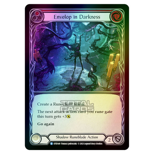 Flesh & Blood - Dusk Till Dawn - Envelop in Darkness (Red) (Rainbow Foil) - DTD149