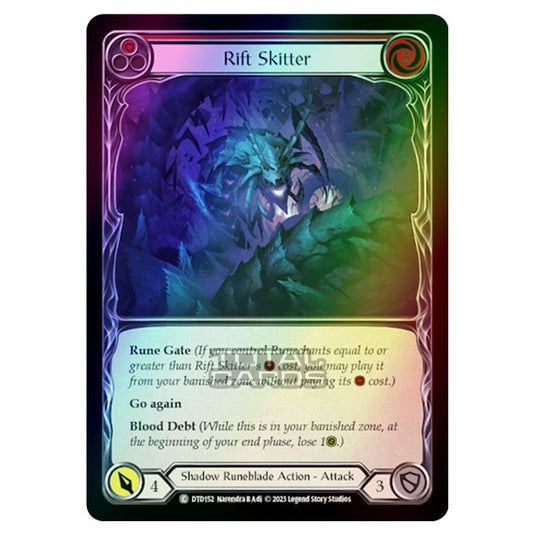 Flesh & Blood - Dusk Till Dawn - Rift Skitter (Red) (Rainbow Foil) - DTD152