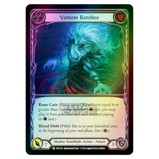 Flesh & Blood - Dusk Till Dawn - Vantom Banshee (Red) (Rainbow Foil) - DTD155