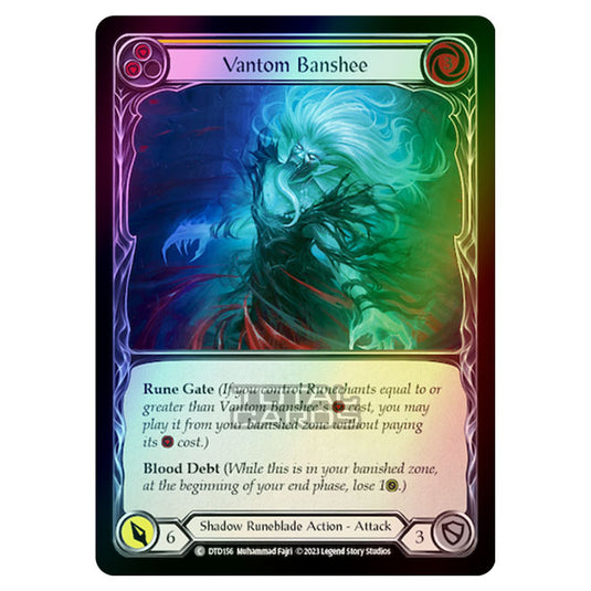 Flesh & Blood - Dusk Till Dawn - Vantom Banshee (Yellow) (Rainbow Foil) - DTD156