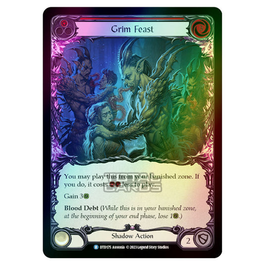 Flesh & Blood - Dusk Till Dawn - Grim Feast (Red) (Rainbow Foil) - DTD175