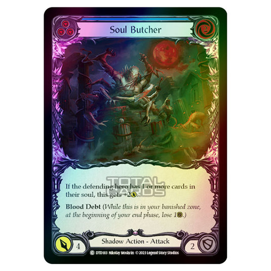 Flesh & Blood - Dusk Till Dawn - Soul Butcher (Blue) (Rainbow Foil) - DTD183