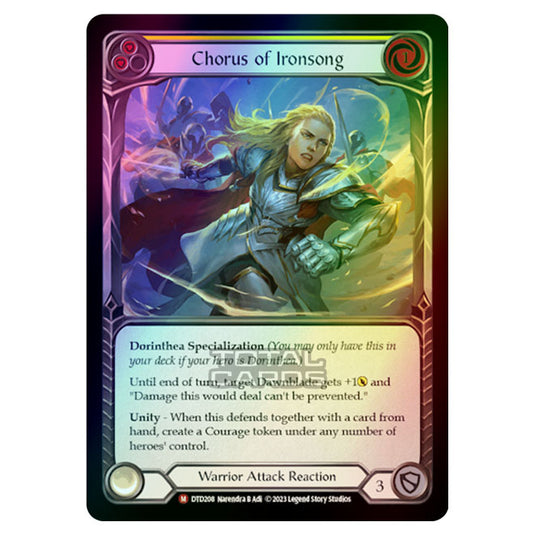 Flesh & Blood - Dusk Till Dawn - Chorus of Ironsong (Rainbow Foil) - DTD208