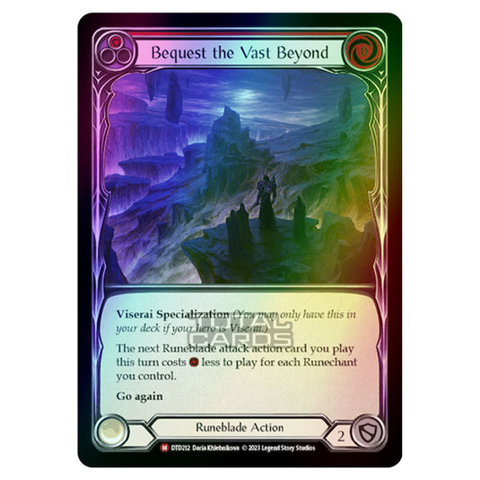 Flesh & Blood - Dusk Till Dawn - Bequest the Vast Beyond (Rainbow Foil) - DTD212