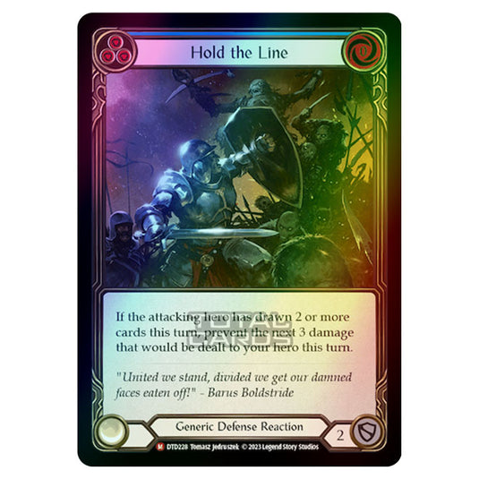 Flesh & Blood - Dusk Till Dawn - Hold the Line (Rainbow Foil) - DTD228