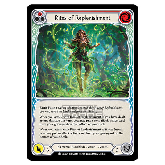 Flesh & Blood - Tales of Aria - RITES OF REPLENISHMENT (Common) ELE079