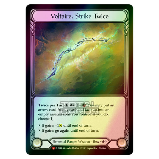 Flesh & Blood - Tales of Aria - VOLTAIRE, STRIKE TWICE (Majestic) ELE034 (Cold Foil)