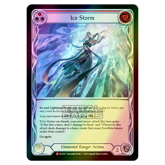 Flesh & Blood - Tales of Aria - ICE STORM (Majestic) ELE037 (Rainbow Foil)