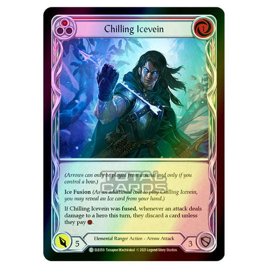 Flesh & Blood - Tales of Aria - CHILLING ICEVEIN (Common) ELE050 (Rainbow Foil)