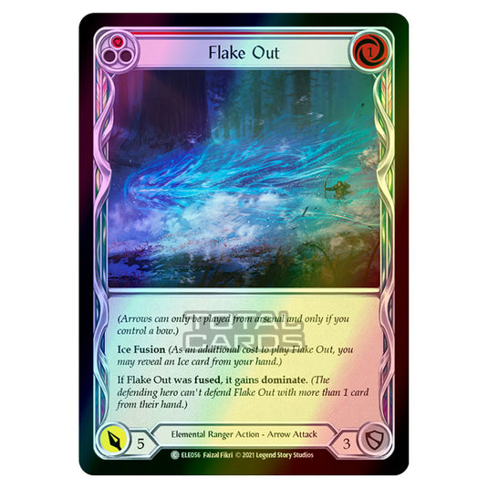 Flesh & Blood - Tales of Aria - FLAKE OUT (Common) ELE056 (Rainbow Foil)