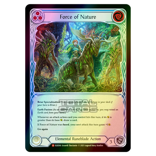 Flesh & Blood - Tales of Aria - FORCE OF NATURE (Majestic) ELE066 (Rainbow Foil)