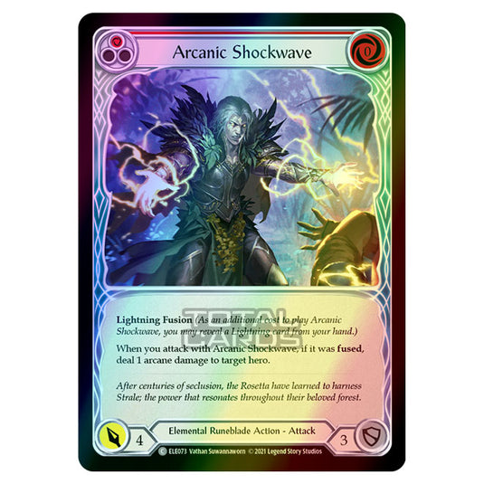 Flesh & Blood - Tales of Aria - ARCANIC SHOCKWAVE (Common) ELE073 (Rainbow Foil)