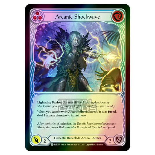 Flesh & Blood - Tales of Aria - ARCANIC SHOCKWAVE (Common) ELE075 (Rainbow Foil)