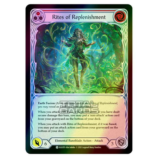 Flesh & Blood - Tales of Aria - RITES OF REPLENISHMENT (Common) ELE079 (Rainbow Foil)