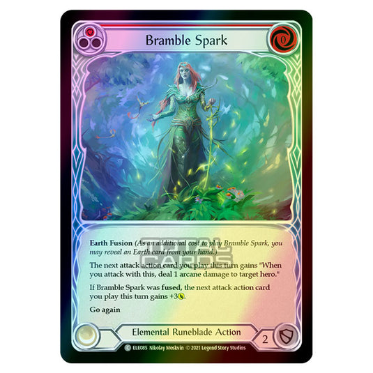 Flesh & Blood - Tales of Aria - BRAMBLE SPARK (Common) ELE085 (Rainbow Foil)