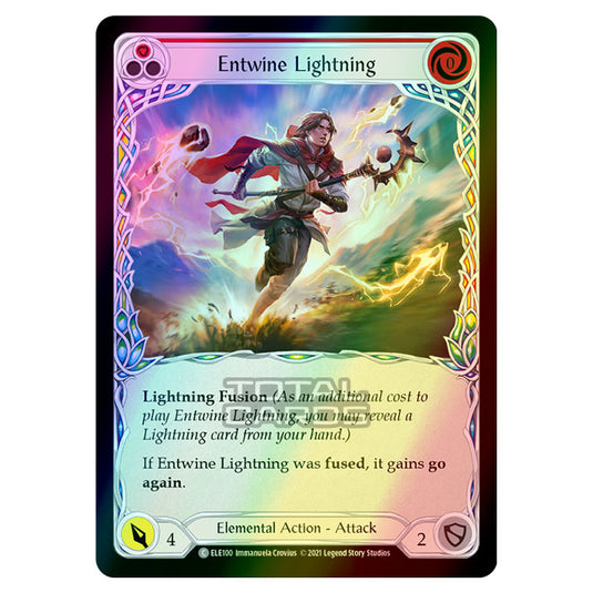 Flesh & Blood - Tales of Aria - ENTWINE LIGHTNING (Common) ELE100 (Rainbow Foil)