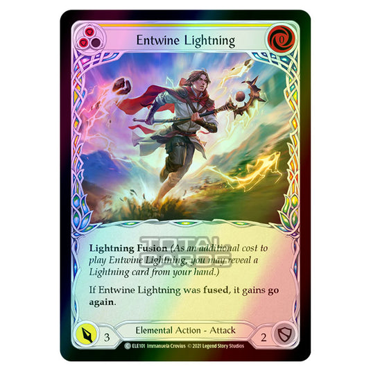 Flesh & Blood - Tales of Aria - ENTWINE LIGHTNING (Common) ELE101 (Rainbow Foil)