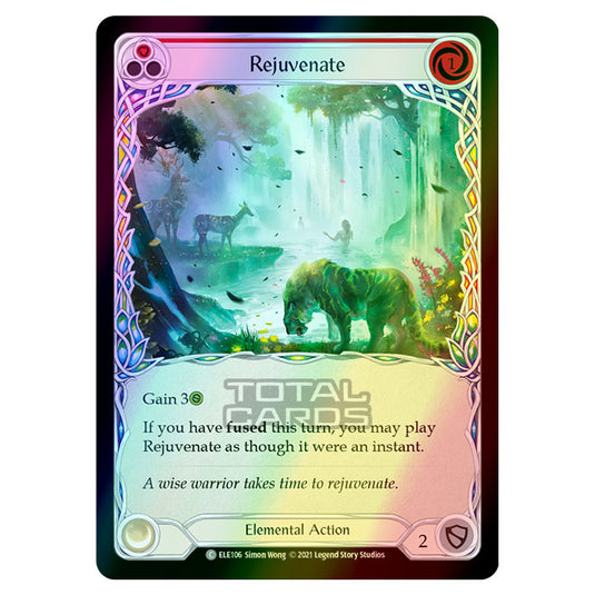 Flesh & Blood - Tales of Aria - REJUVENATE (Common) ELE106 (Rainbow Foil)