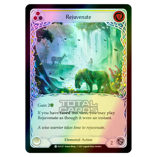 Flesh & Blood - Tales of Aria - REJUVENATE (Common) ELE107 (Rainbow Foil)