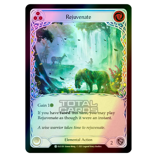 Flesh & Blood - Tales of Aria - REJUVENATE (Common) ELE108 (Rainbow Foil)