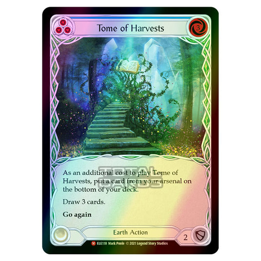 Flesh & Blood - Tales of Aria - TOME OF HARVESTS (Majestic) ELE118 (Rainbow Foil)