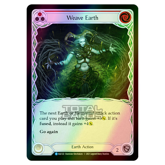 Flesh & Blood - Tales of Aria - WEAVE EARTH (Rare) ELE122 (Rainbow Foil)