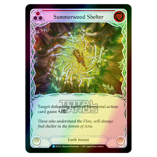 Flesh & Blood - Tales of Aria - SUMMERWOOD SHELTER (Rare) ELE125 (Rainbow Foil)