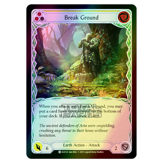 Flesh & Blood - Tales of Aria - BREAK GROUND (Common) ELE132 (Rainbow Foil)