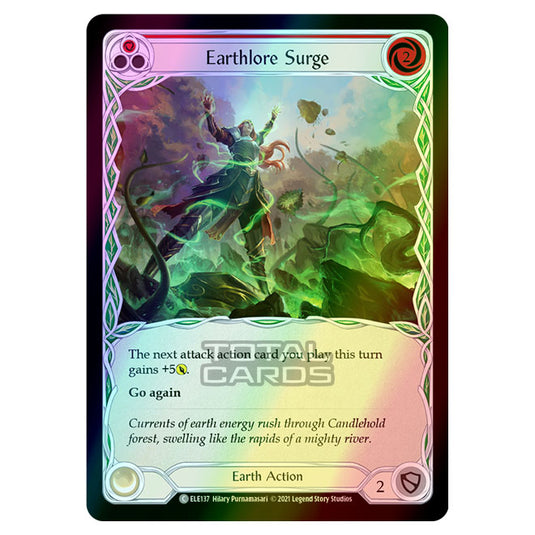 Flesh & Blood - Tales of Aria - EARTHLORE SURGE (Common) ELE137 (Rainbow Foil)