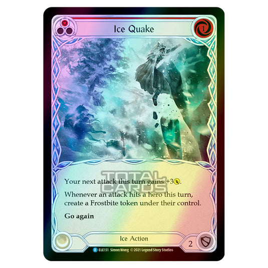 Flesh & Blood - Tales of Aria - ICE QUAKE (Rare) ELE151 (Rainbow Foil)