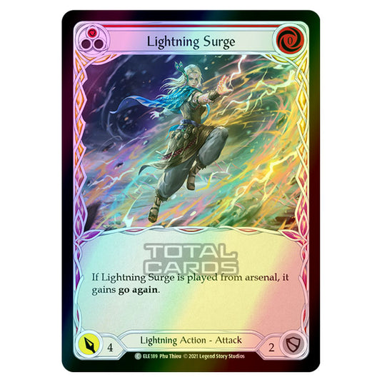 Flesh & Blood - Tales of Aria - LIGHTNING SURGE (Common) ELE189 (Rainbow Foil)