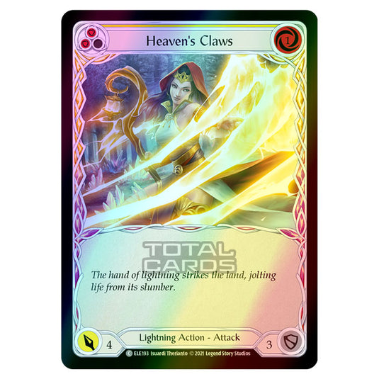 Flesh & Blood - Tales of Aria - HEAVEN'S CLAWS (Common) ELE193 (Rainbow Foil)