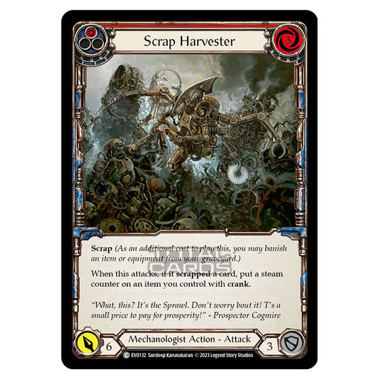 Flesh & Blood - Bright Lights - Scrap Harvester (Red) - EVO132