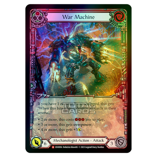 Flesh & Blood - Bright Lights - War Machine (Extended Art) (Rainbow Foil) - EVO056a