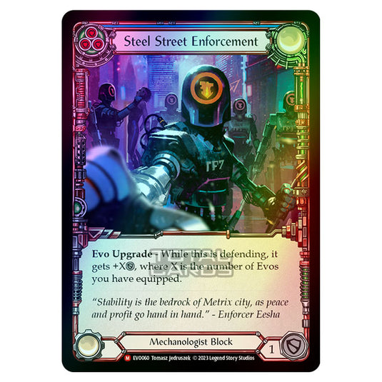 Flesh & Blood - Bright Lights - Steel Street Enforcement (Rainbow Foil) - EVO060