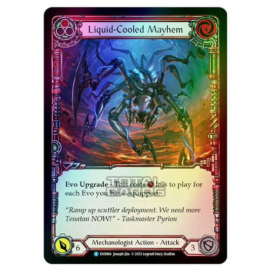 Flesh & Blood - Bright Lights - Liquid-Cooled Mayhem (Red) (Rainbow Foil) - EVO064