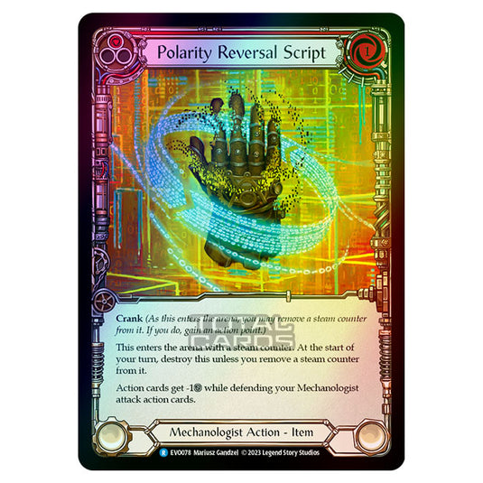 Flesh & Blood - Bright Lights - Polarity Reversal Script (Rainbow Foil) - EVO078