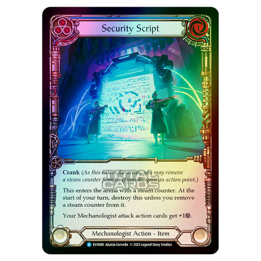 Flesh & Blood - Bright Lights - Security Script (Rainbow Foil) - EVO080