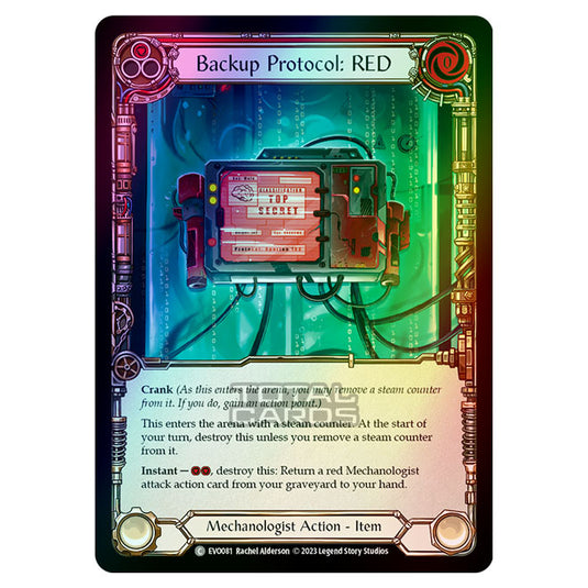 Flesh & Blood - Bright Lights - Backup Protocol: RED (Rainbow Foil) - EVO081