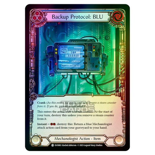 Flesh & Blood - Bright Lights - Backup Protocol: BLU (Rainbow Foil) - EVO083