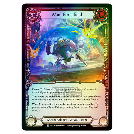 Flesh & Blood - Bright Lights - Mini Forcefield (Red) (Rainbow Foil) - EVO093