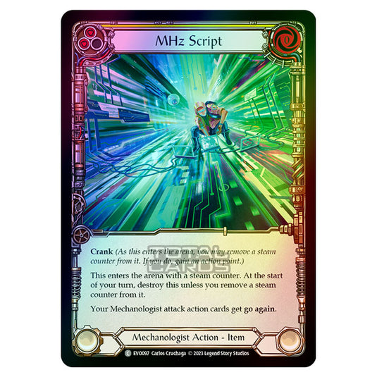 Flesh & Blood - Bright Lights - MHz Script (Rainbow Foil) - EVO097