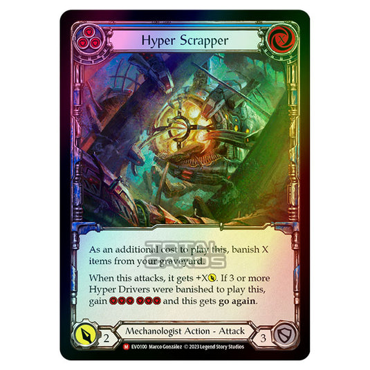 Flesh & Blood - Bright Lights - Hyper Scrapper (Rainbow Foil) - EVO100