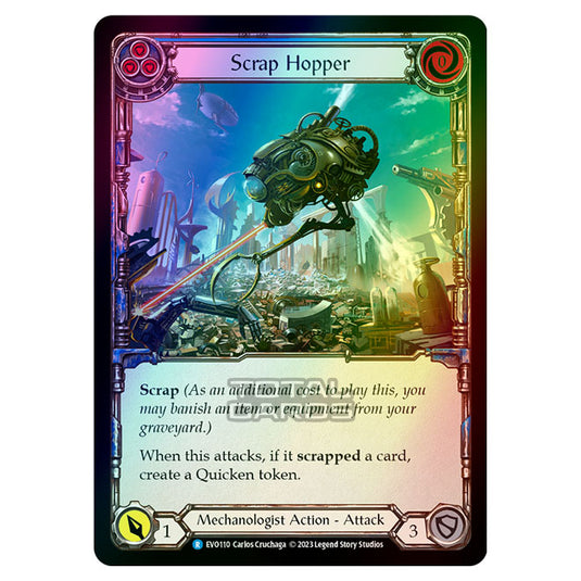 Flesh & Blood - Bright Lights - Scrap Hopper (Blue) (Rainbow Foil) - EVO110