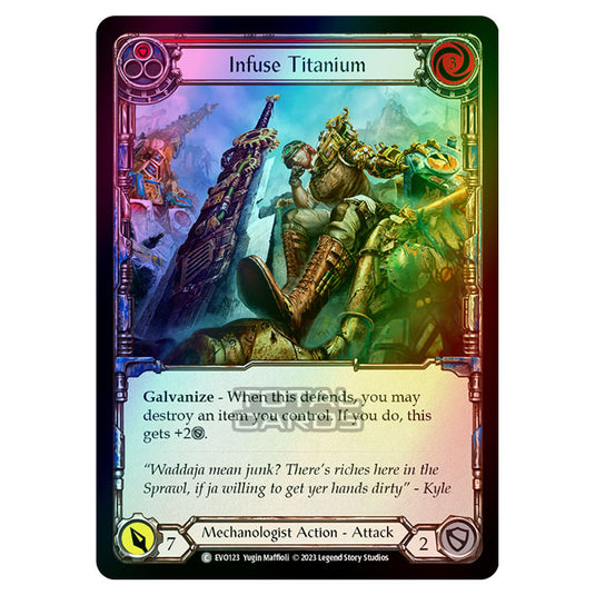 Flesh & Blood - Bright Lights - Infuse Titanium (Red) (Rainbow Foil) - EVO123