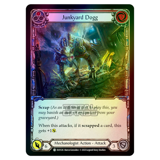 Flesh & Blood - Bright Lights - Junkyard Dogg (Red) (Rainbow Foil) - EVO126