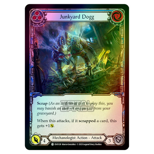 Flesh & Blood - Bright Lights - Junkyard Dogg (Blue) (Rainbow Foil) - EVO128